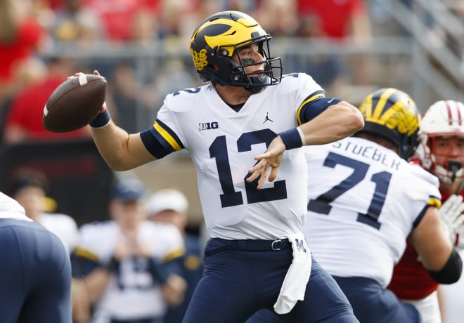 Michigan Wolverines football quarterback Cade McNamara has led U-M to a 6-0 record