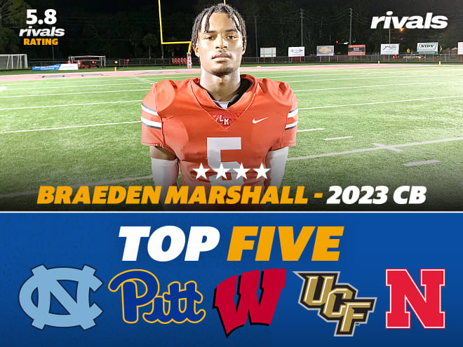 Florida four-star CB Braeden Marshall announces his top-five schools