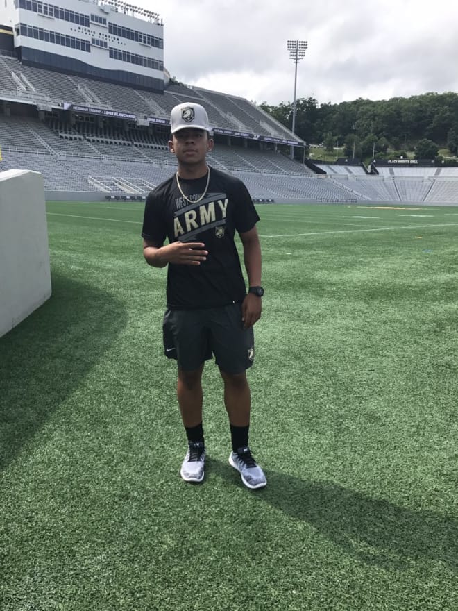 Johnson hits the grounds of Michie Stadium on the campus of West Point