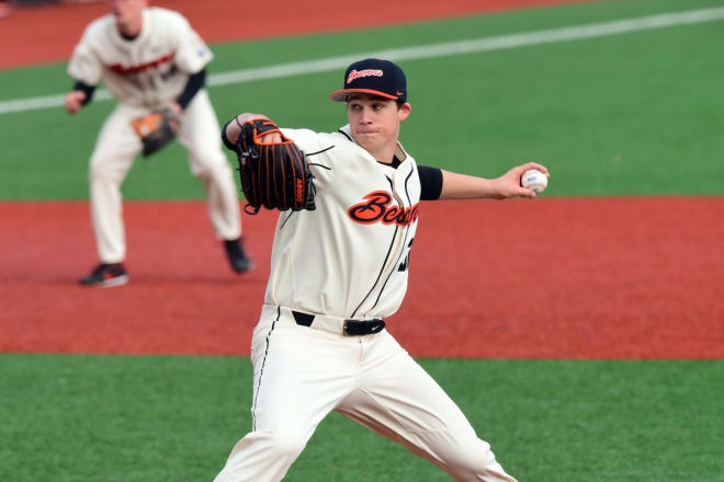 Jake Mullholland pitched well for Oregon State over the weekend