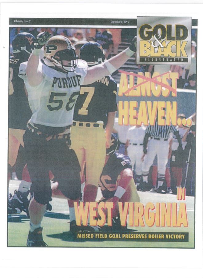 Purdue upset win at West Virginia in 1995 makes our list. 