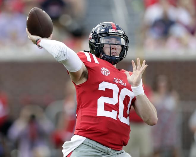 Ole Miss sophomore quarterback Shea Patterson will be visiting Michigan this weekend.