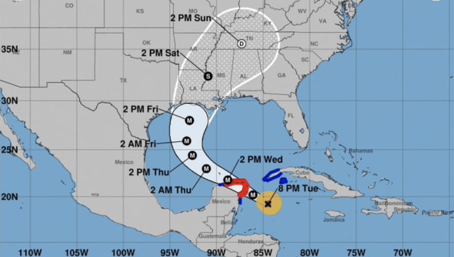 Hurricane Delta could impact Arkansas' game at No. 13 Auburn on Saturday.