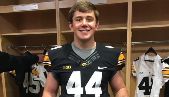 Iowa City West linebacker Dillon Doyle committed to the Hawkeyes today.