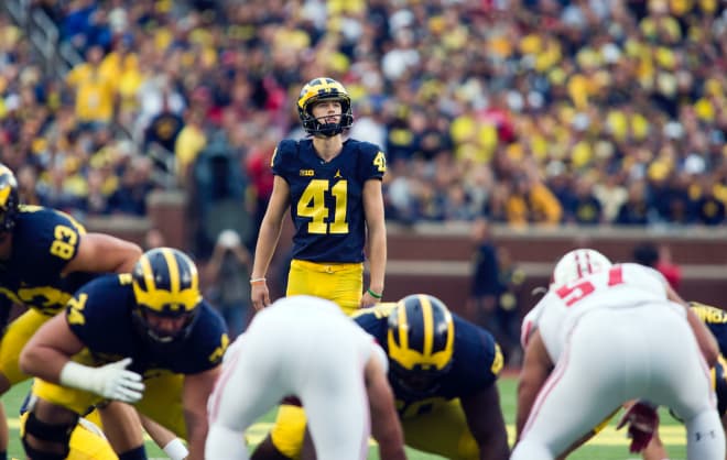 Redshirt sophomore kicker Ryan Tice attended Saline High School, which is only seven miles from the Big House.