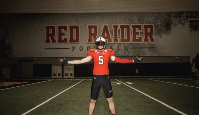 Top 2020 target, McKinney North TE Brandon Frazier during his recent official visit to Texas Tech