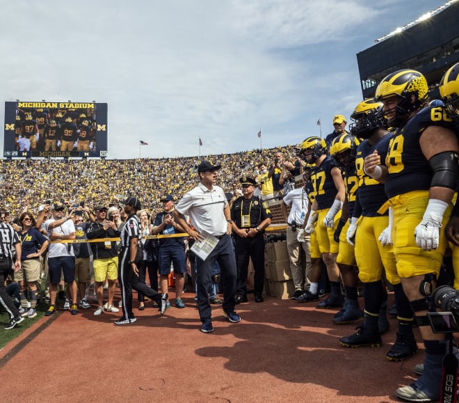 Michigan Wolverines head football coach Jim Harbaugh picked up his 52nd win as U-M's head man last week.