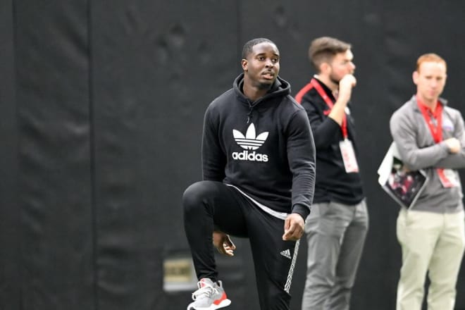 Sony Michel was pleased with his brief Pro Day workout.