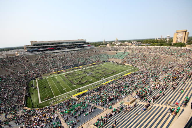 Notre Dame Stadium, home of Fighting Irish football