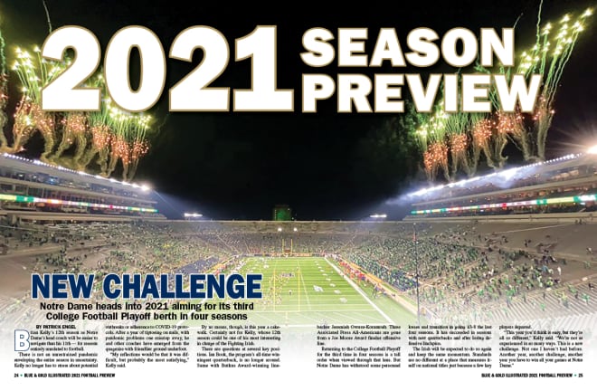 Notre Dame heads into 2021 aiming for its third College Football Playoff berth in four seasons