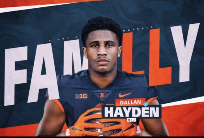 Illinois offered four-star running back Dallan Hayden from Memphis (Tenn.) Christian Brothers. 