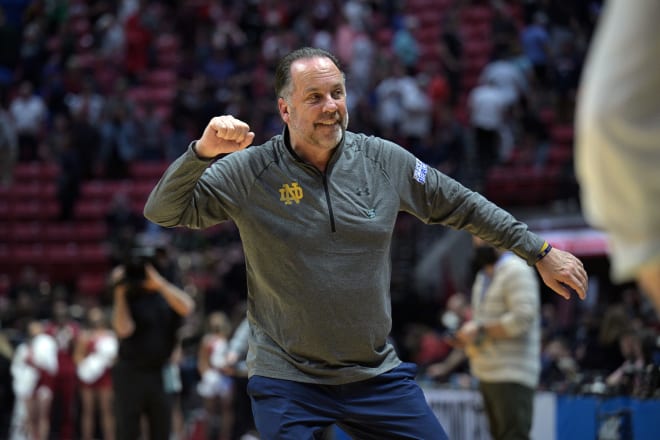 Mike Brey and Notre Dame have three ACC games in December, including a conference opener at home Dec. 3 with Syracuse.