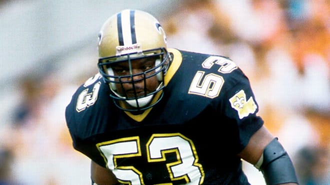 Former NC State Wolfpack football linebacker Vaughan Johnson was a star for the New Orleans Saints.
