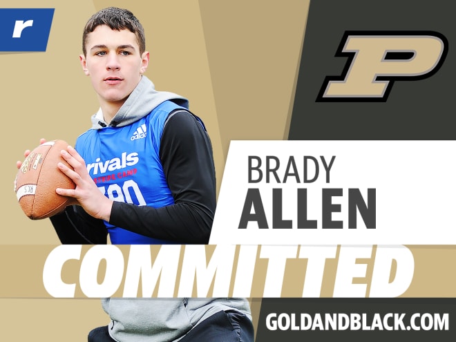 Brady Allen announced his commitment to Purdue on Wednesday