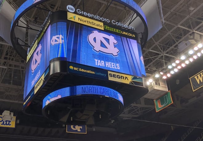 Carolina practiced at the ACC Tournament on Monday for the first time ever. 