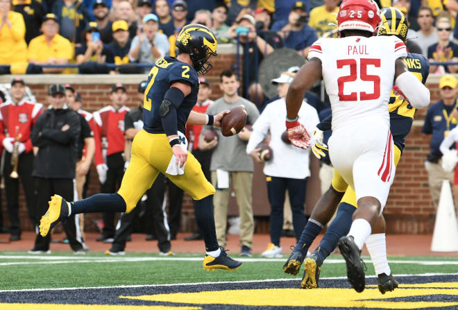 Michigan Wolverines football senior quarterback Shea Patterson has racked up a 6-2 touchdown-to-interception ratio on the year.