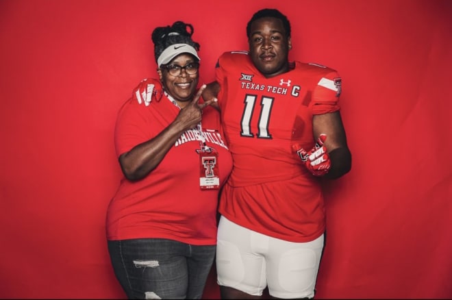 Jayden Cofield with his mom Angelia