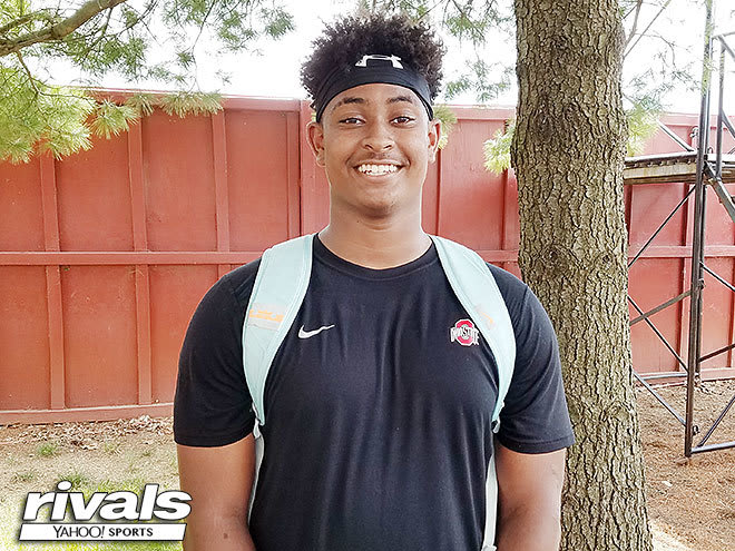 Ohio 2019 defensive tackle Rodas Johnson recorded 20 tackles and four sacks in four games on the defensive line during his sophomore campaign.
