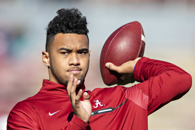 Tua Tagovailoa has thrown for over 7,400-yards with 87-touchdowns starting in 24 games for the Crimson Tide | Getty Images
