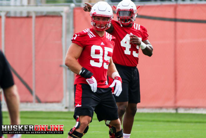 Ben Stille has improved as much as anyone on NU's defense since moving back to defensive end this fall.