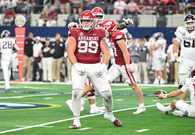 John Ridgeway is one of nine potential 'super seniors' for Arkansas in 2022.