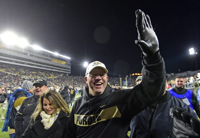 Purdue head coach Jeff Brohm says he anticipates recruiting to be bolstered by the national attention following the win over Ohio State. 