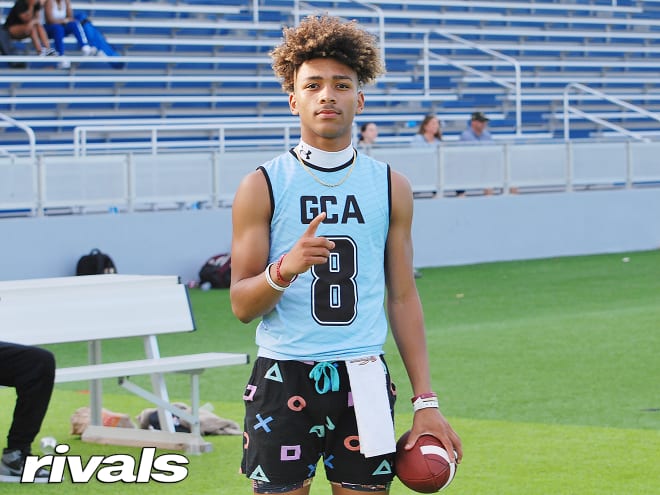 KJ Lacey committed to Texas on Saturday, becoming the Longhorns' first pledge in the 2025 class. 