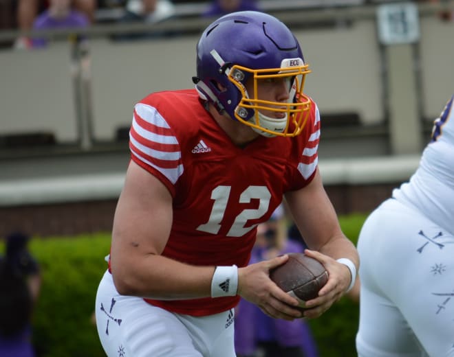 Holton Ahlers and the East Carolina offense put in their best performance of fall camp on Friday.