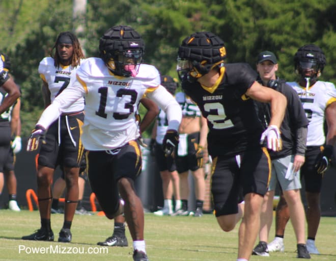 Sophomore defensive back Daylan Carnell (13) intercepted two passes during Missouri's spring football game.