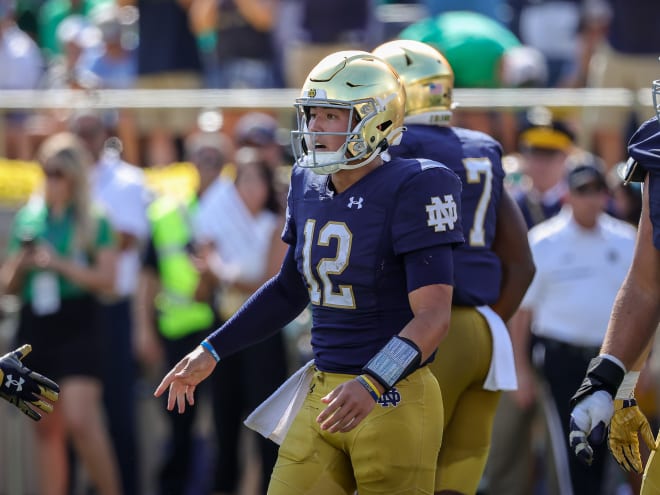 Quarterback Tyler Buchner found a quick exit to Alabama after entering the transfer portal at Notre Dame.