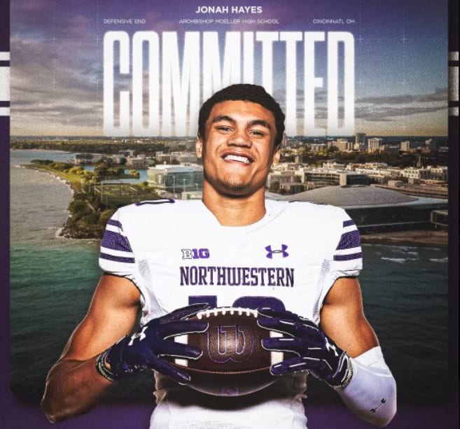 Jonah Hayes chose Northwestern over Virginia, where his brother, Jewett, plays.