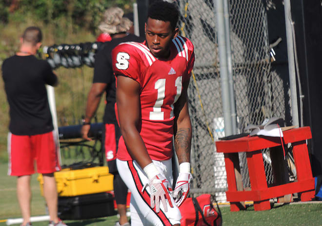 NC State redshirt sophomore Jakobi Meyers has embraced his move to wide receiver.
