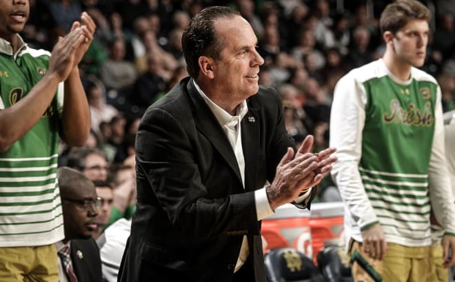 Notre Dame men’s basketball coach Mike Brey
