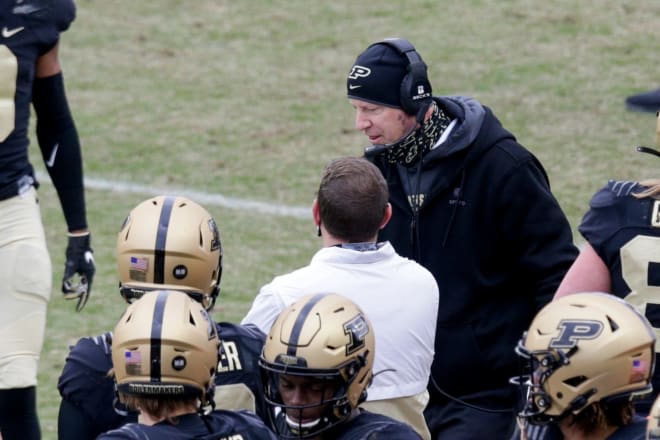 Purdue coach Jeff Brohm 