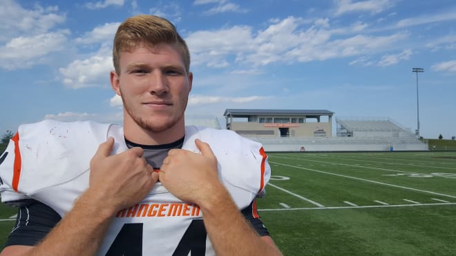 Beatrice senior Cameron Jurgens (44) made it official earlier this month, signing his letter of intent to play his college football for the Huskers.