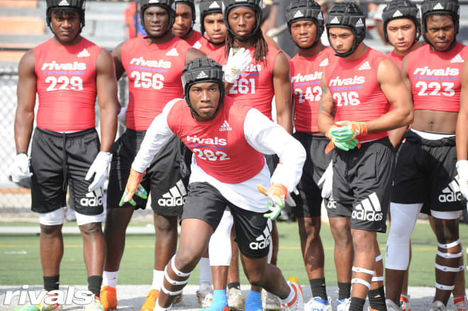 Harris during the Rivals camp in Lakeland this spring