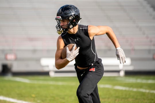 Commodores pick up a commitment from Marshall (Mich.) WR Ezra McAllister (Photo: Alyssa Keown | The Battle Creek Enquirer)