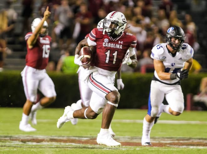 ZaQuandre White paces Gamecocks offense in opener.