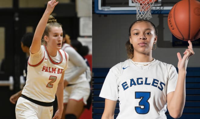 Notre Dame signees Emma Risch (left) and Hannah Hidalgo will represent the Irish in the McDonald's All American Game in March.