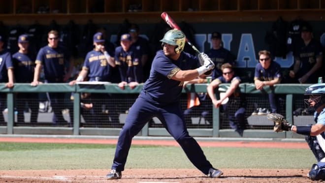 Niko Kavadas is a senior infielder on the Notre Dame baseball team, as well as a captain.