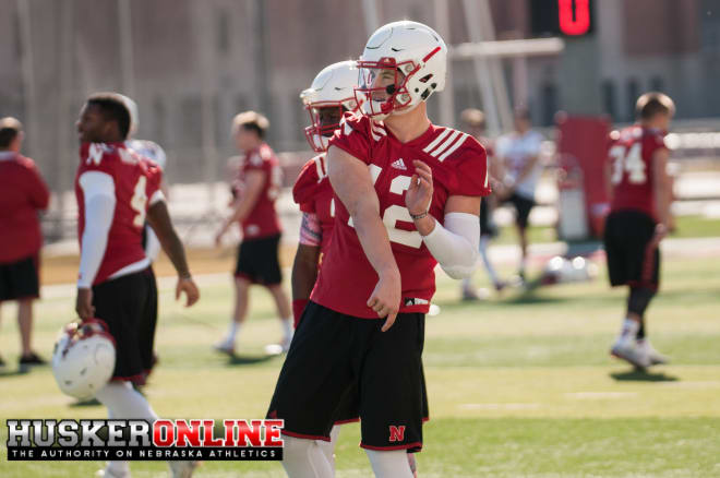Highly-touted freshman QB Patrick O'Brien definitely looked the part in his first practice as a Husker on Saturday.
