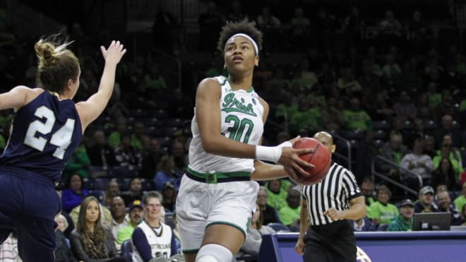 A healthy Mikki Vaughn is crucial to Notre Dame's bounce-back hopes under first-year head coach Niele Ivey.