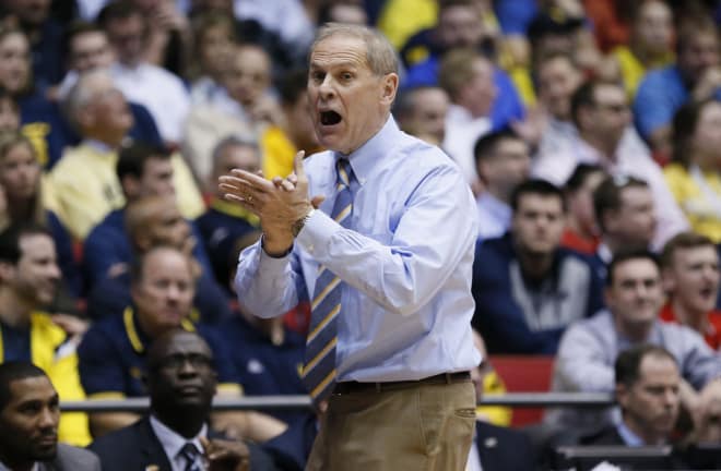John Beilein and Michigan improved to 8-7 in the Big Ten with a win at Rutgers. 