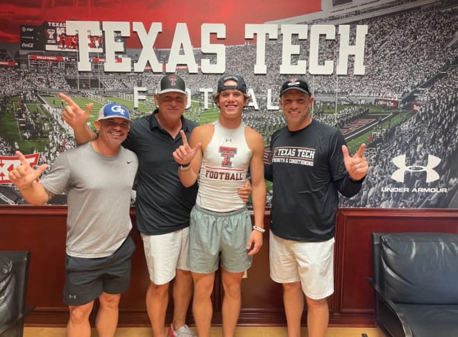 Gunter ATH Hut Graham is all smiles after learning of his offer from Texas Tech
