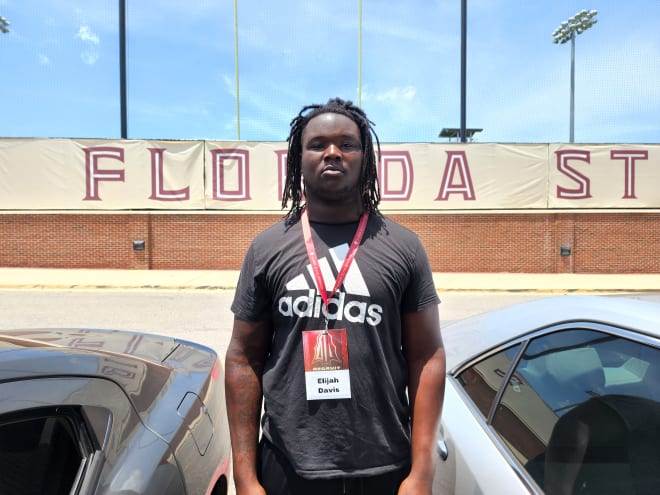 JUCO DT Elijah Davis raved about his visit to FSU on Saturday.