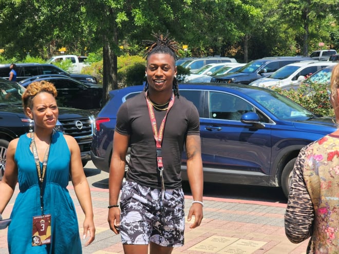 Four-star running back Daylan Smothers appeared to be enjoying himself during his FSU official visit. 