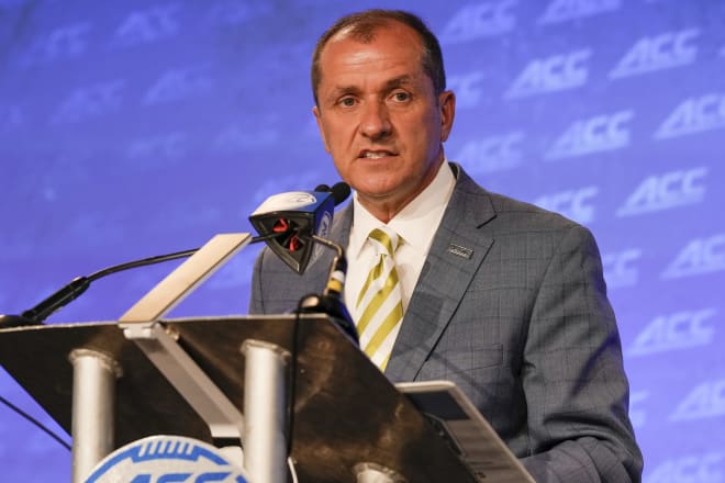 ACC commissioner Jim Phillips addressed the league's media at the beginning of ACC Kickoff on Wednesday. 