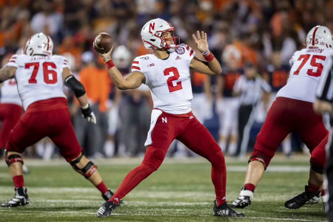 Quarterback Adrian Martinez finished with 445 yards of total offense to lead Nebraska to a comeback road victory over Illinois on Saturday night.