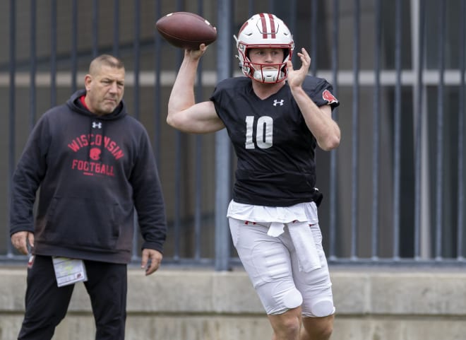 Wisconsin quarterback Tyler Van Dyke. 