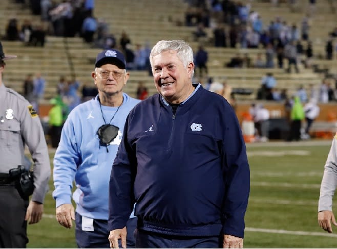 Mack Brown fulfilled one part of his mission upon returning to UNC on Saturday night, and his joy was rather obvious.